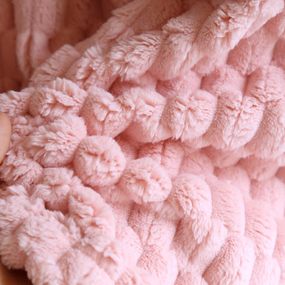 Peignoir en flanelle chaude de couleur unie avec capuche