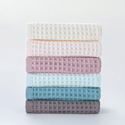 Serviettes en coton gaufré unies Ownkoti (lot de 3)
