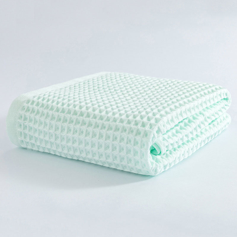 Serviette de bain en coton gaufré respirant Ownkoti