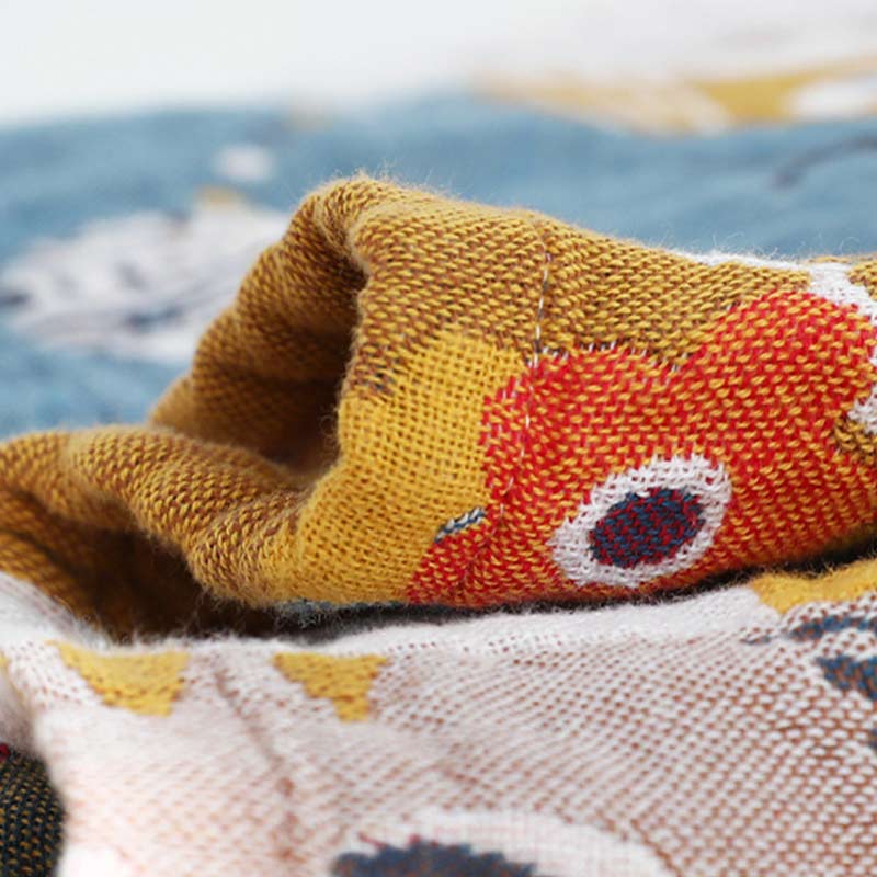 Ownkoti Serviette-oreiller en coton mignon et doux avec motif chat (2 pièces)