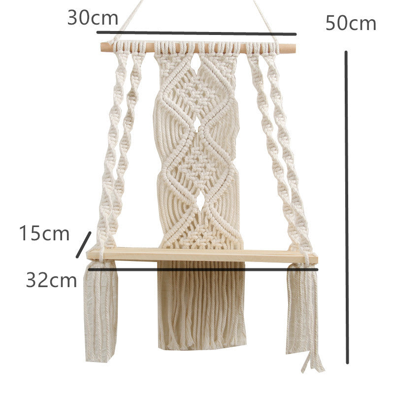 Tapis porte-plante en coton tissé à la main Ownkoti