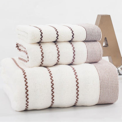 Ensemble de serviettes de bain rayées Ownkoti