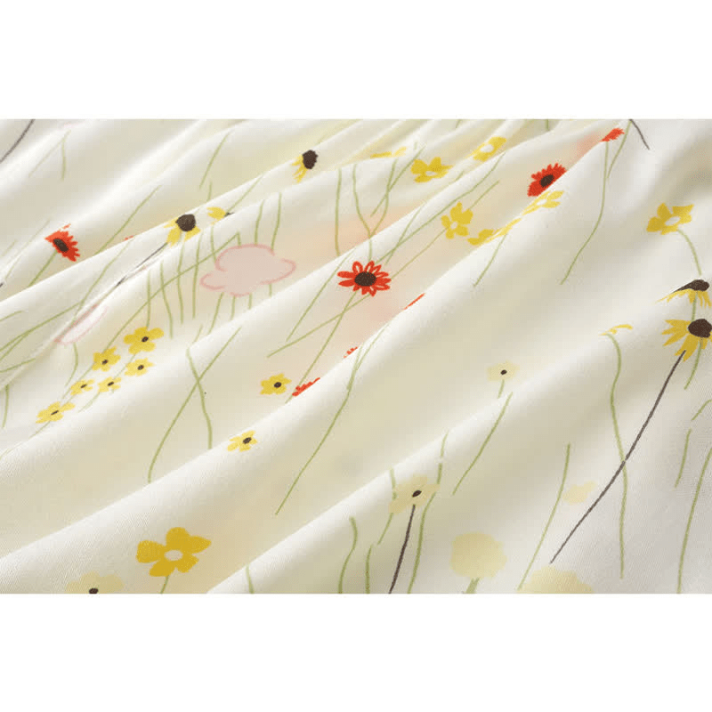 Ensemble de vêtements de détente respirants à col en V et imprimé floral