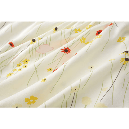 Ensemble de vêtements de détente respirants à col en V et imprimé floral
