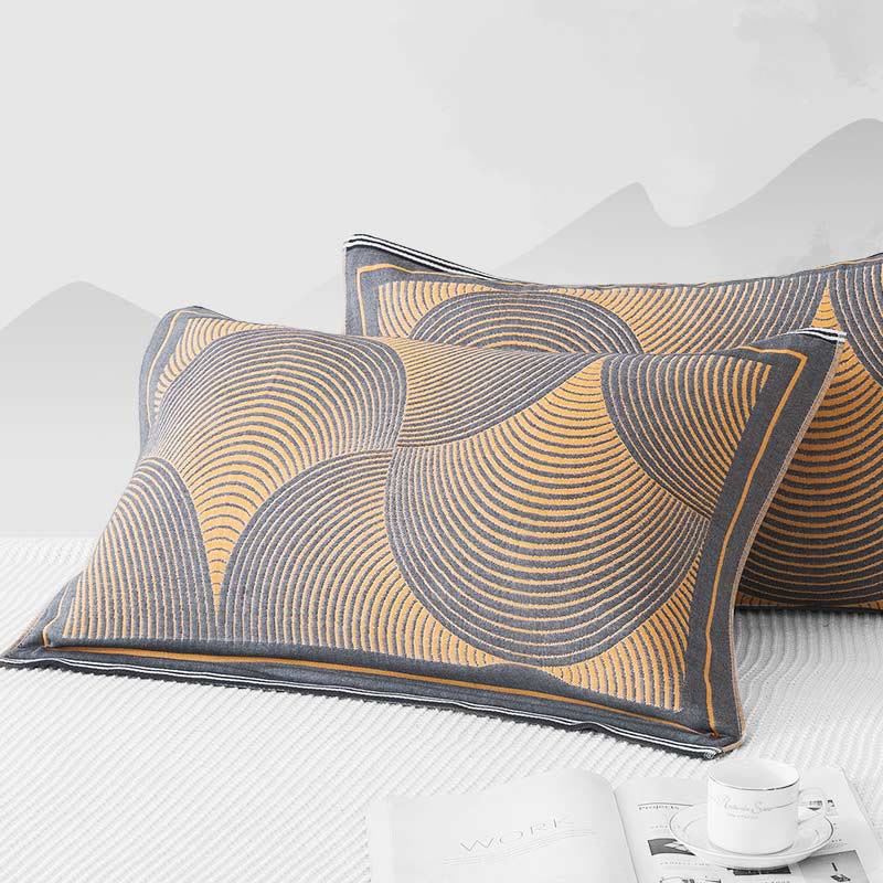 Serviette-oreiller respirante Ownkoti à rayures circulaires (lot de 2)