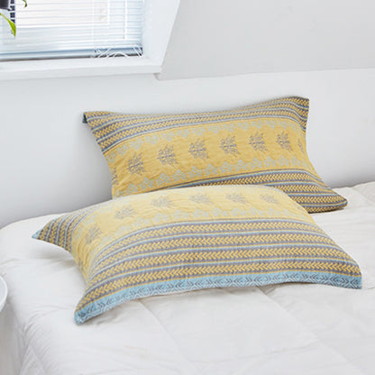 Serviette de lit en coton jaune Ownkoti (lot de 2)