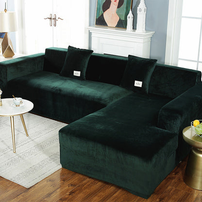Housse de canapé en daim Ownkoti de couleur pure, élastique