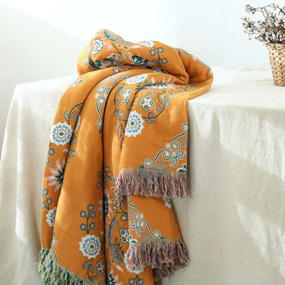 Couette réversible à motif floral Ownkoti pour loisirs