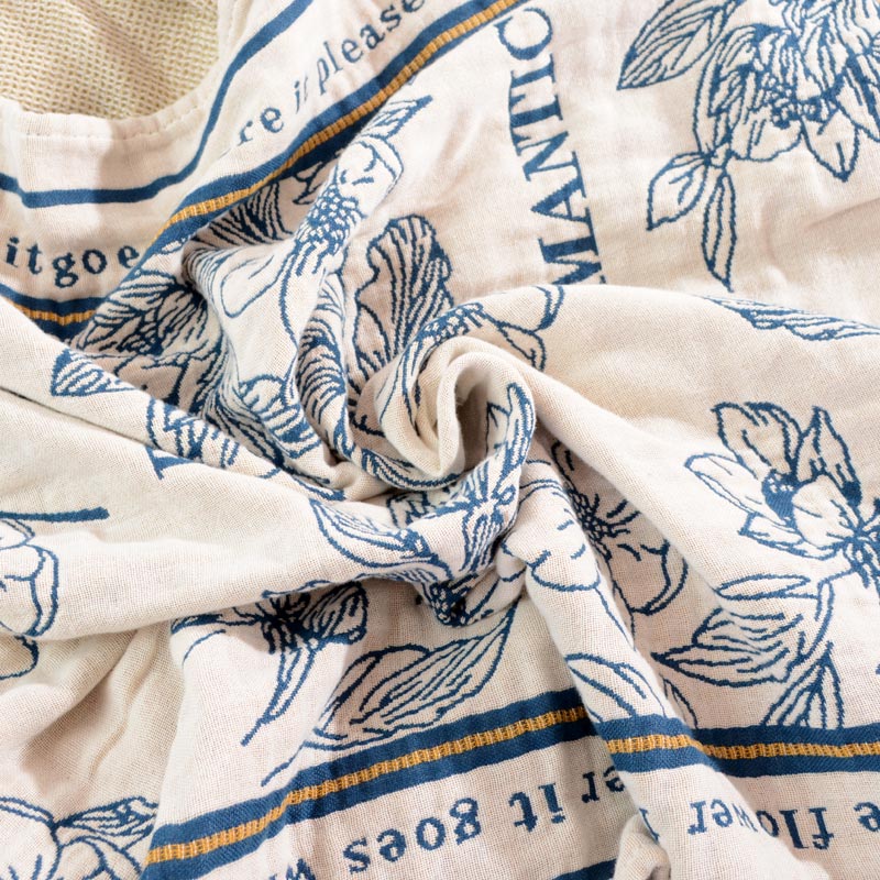 Serviette de bain réversible Ownkoti à motif floral en différentes couleurs