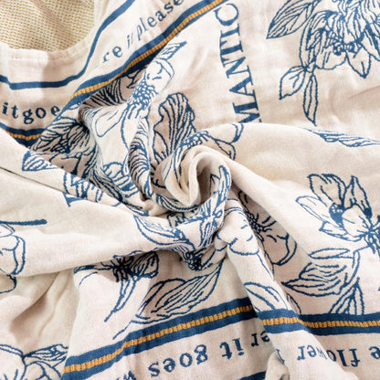Serviette de bain réversible Ownkoti à motif floral en différentes couleurs