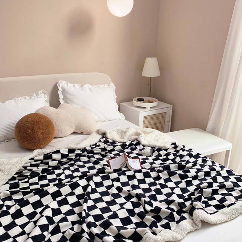 Ownkoti – Couverture réversible à damier