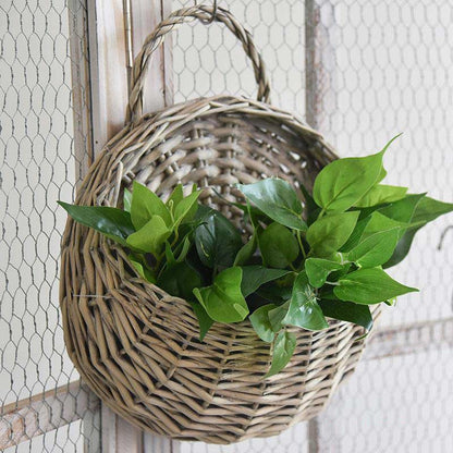 Panier à plantes tissé à la main Ownkoti avec poignée (3 pièces)