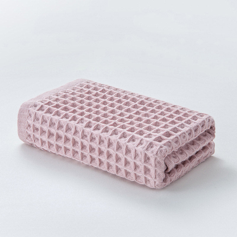 Serviettes en coton gaufré unies Ownkoti (lot de 3)