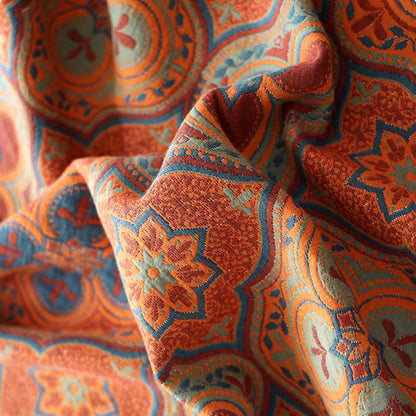 Couette réversible en coton à motif pétales