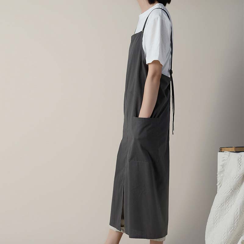 Ownkoti – Tablier en coton imperméable avec poches