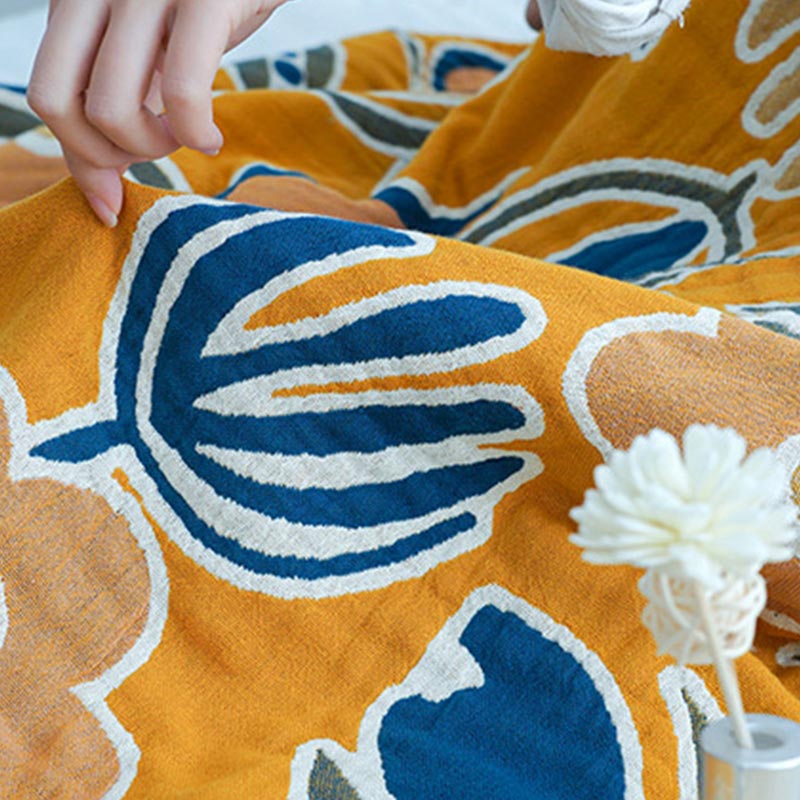 Couette double face Ownkoti à imprimé floral bohème
