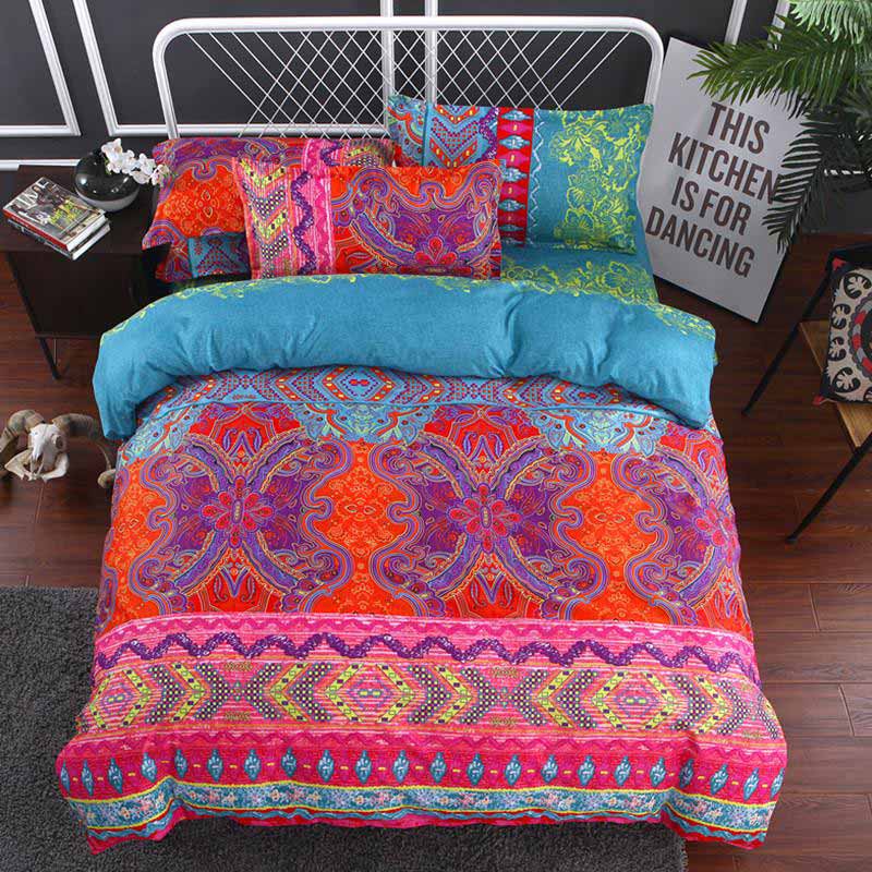Housse de couette papillon avec taies d'oreiller