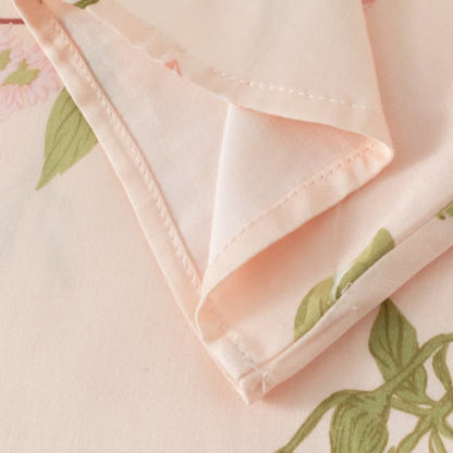 Chemise de nuit douce et respirante à motif floral rose