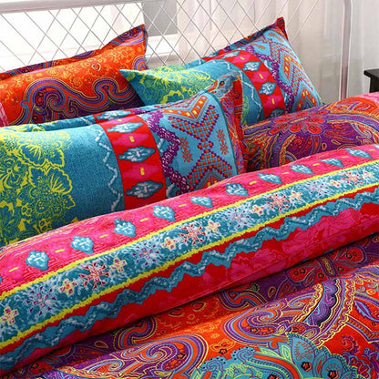 Housse de couette papillon avec taies d'oreiller