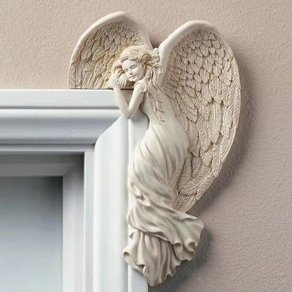 Sculpture de cadre de porte Ownkoti avec ailes d'ange