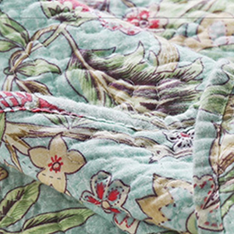 Couette florale vintage avec taies d'oreiller