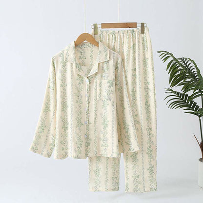 Ensemble de vêtements de détente en pur coton de style forestier