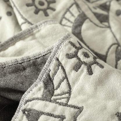Couette réversible en coton Ownkoti Chic Mandala à motif floral