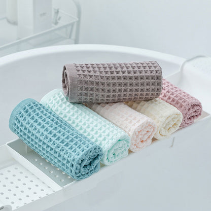 Serviettes en coton gaufré unies Ownkoti (lot de 6)