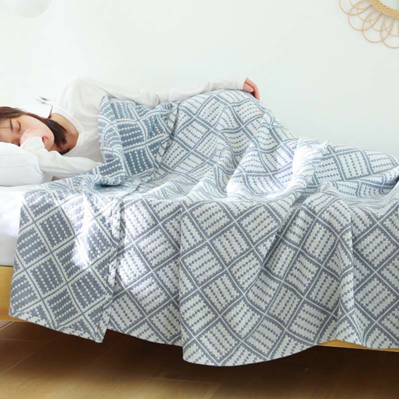 Couette à trois couches Ownkoti Plaid en pur coton - image 4