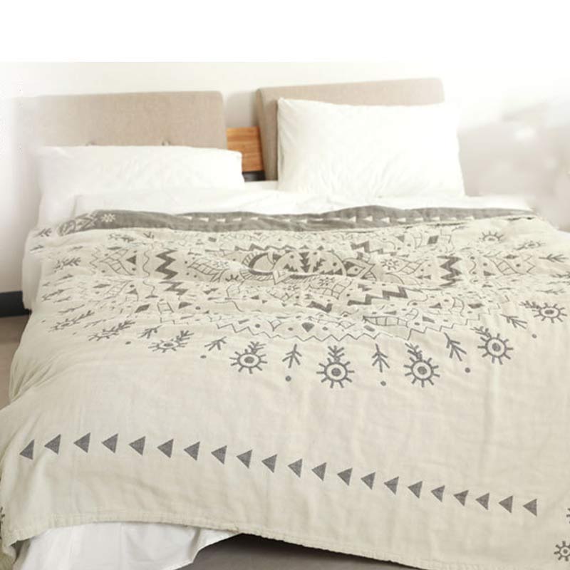 Couette réversible en coton Ownkoti Chic Mandala à motif floral