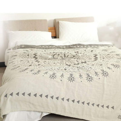 Couette réversible en coton Ownkoti Chic Mandala à motif floral