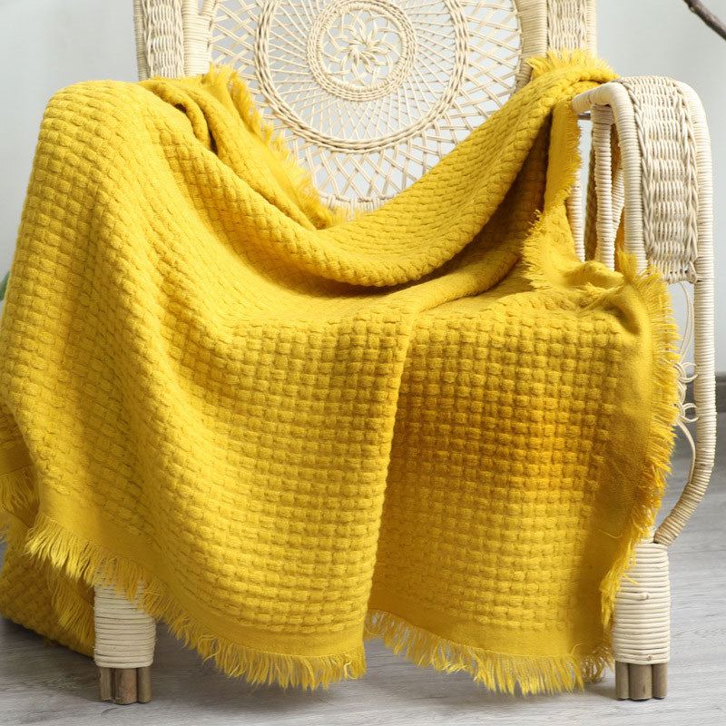 Ownkoti Home Decor – Couverture confortable de couleur unie