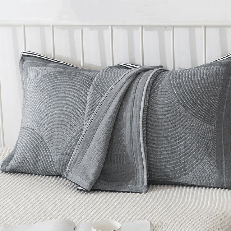 Serviette-oreiller respirante Ownkoti à rayures circulaires (lot de 2)