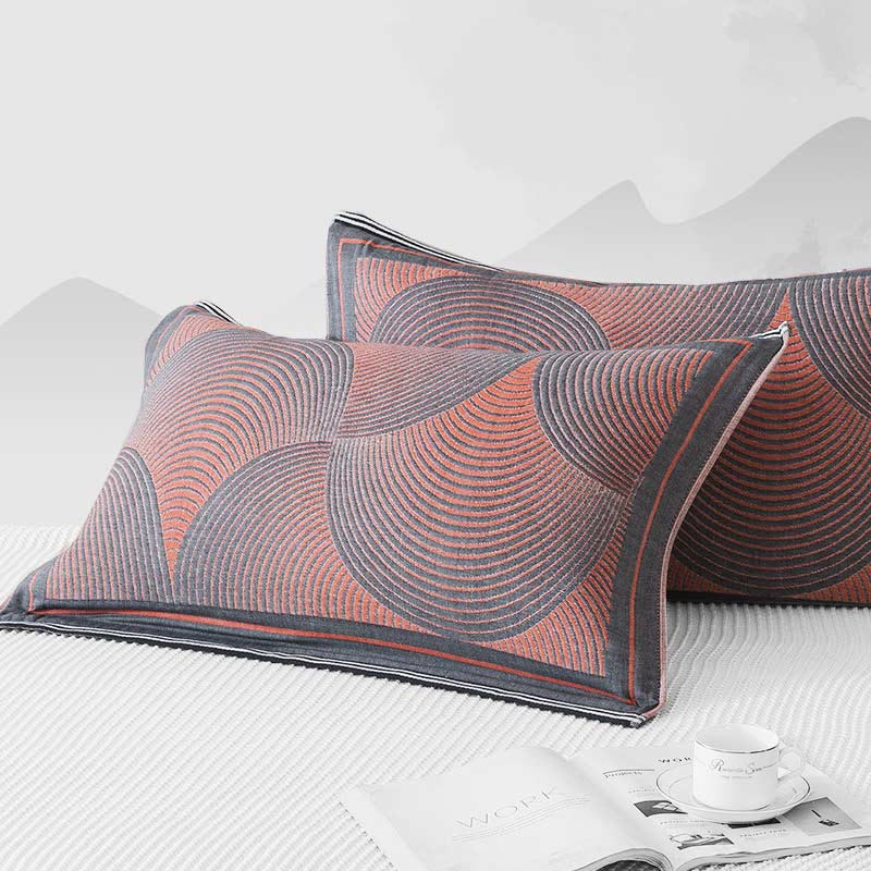 Serviette-oreiller respirante Ownkoti à rayures circulaires (lot de 2)