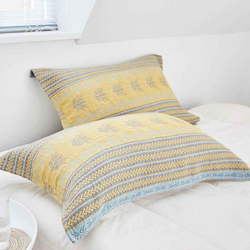 Serviette de lit en coton jaune Ownkoti (lot de 2)