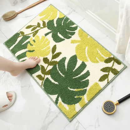 Tapis d'entrée doux et antidérapant Ownkoti Palm