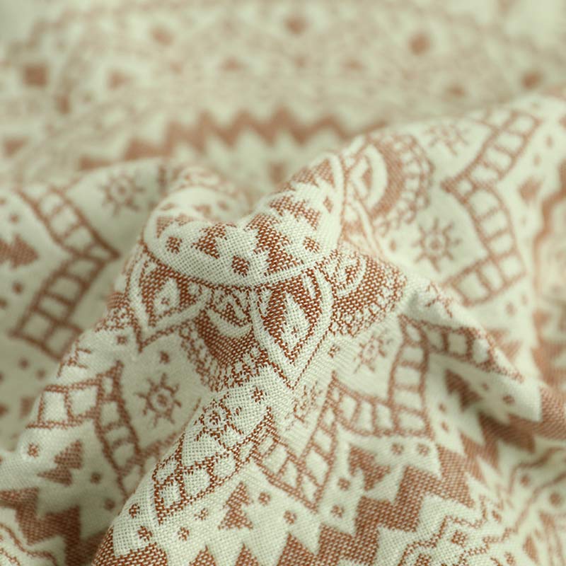 Housse de coussin en coton mandala avec patte de boutonnage (2 pièces)