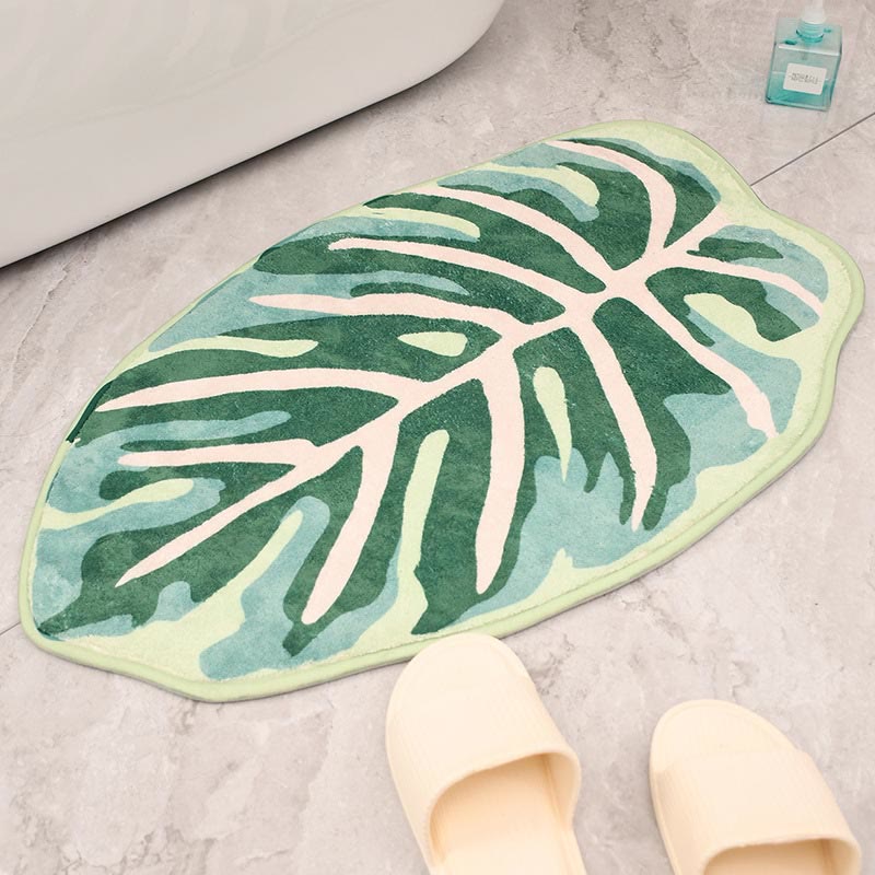Tapis de cuisine en forme de feuille Ownkoti, paillasson pour l'entrée