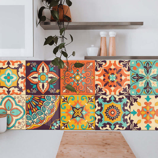 Ownkoti - Autocollants muraux à motifs abstraits variés (lot de 10)