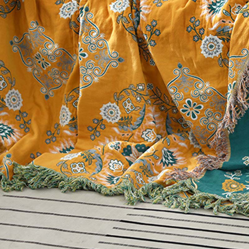 Couette réversible à motif floral Ownkoti pour loisirs