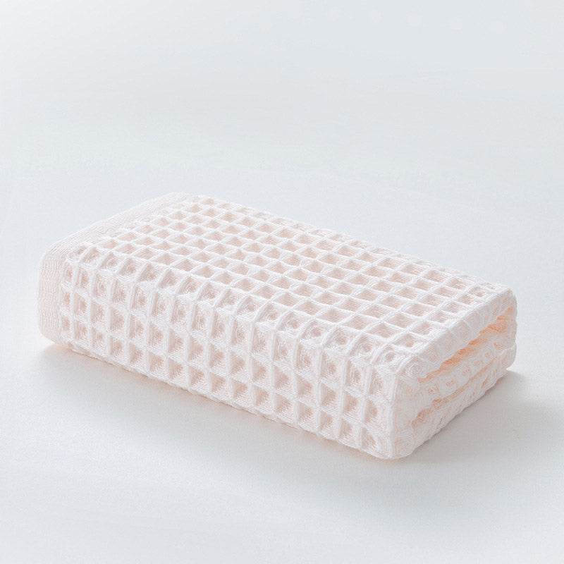 Serviettes en coton gaufré unies Ownkoti (lot de 3)