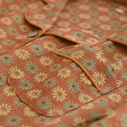 Ensemble de vêtements d'intérieur Jacquard Daisy en pur coton