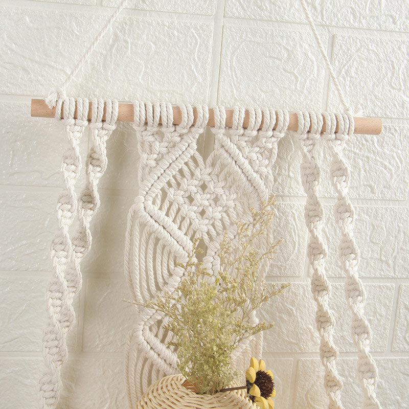 Tapis porte-plante en coton tissé à la main Ownkoti