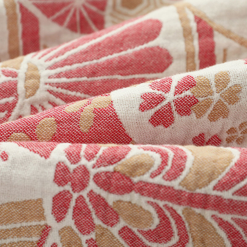 Couette réversible en coton à motif de coquille de lapin