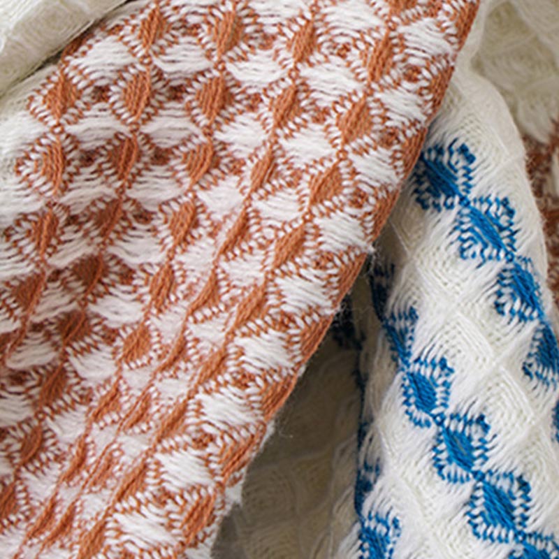 Serviette de bain en coton Ownkoti à rayures colorées