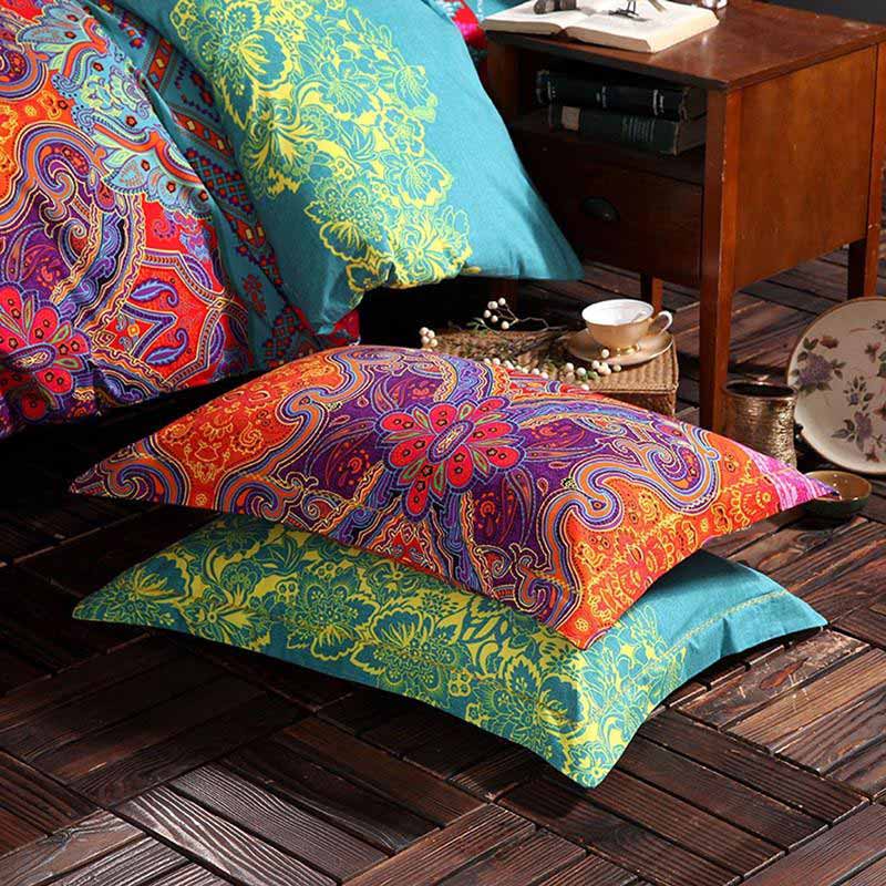 Housse de couette papillon avec taies d'oreiller