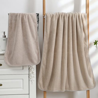 Serviette de bain unie, douce et respirante