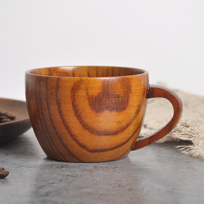 Tasse à thé en bois naturel Ownkoti avec anse (2 pièces)