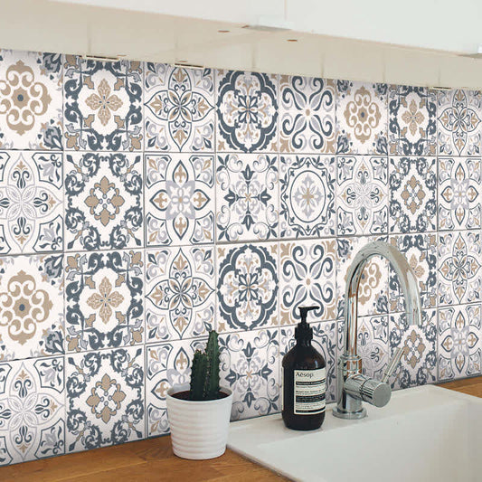Ownkoti - Autocollants pour papier peint à motifs variés pour la maison (lot de 10)