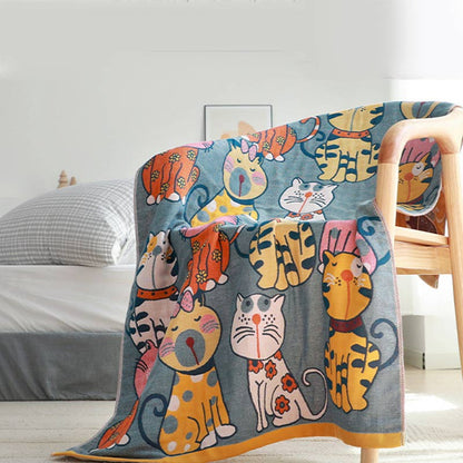 Serviette de bain pour chat Ownkoti en coton, couverture pour bébé